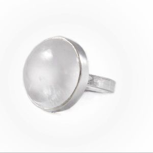 [emilyrosegems] Clear Quartz Ring in Sterling
